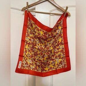 Vintage floral print scarf